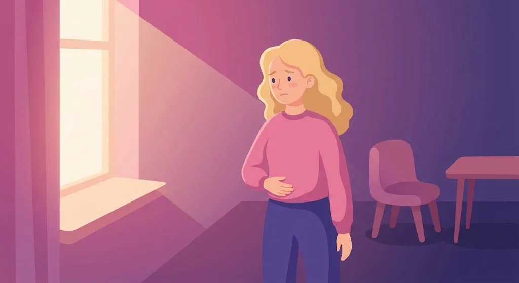 Illustration showing hormonal changes that explain why period cravings are real