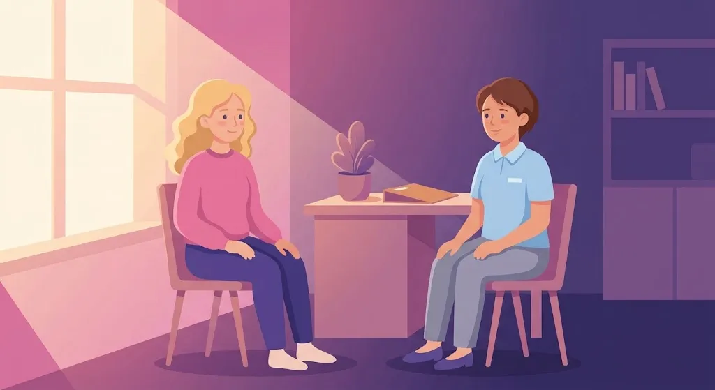 Woman consulting a doctor about whether her period cravings are real and severe