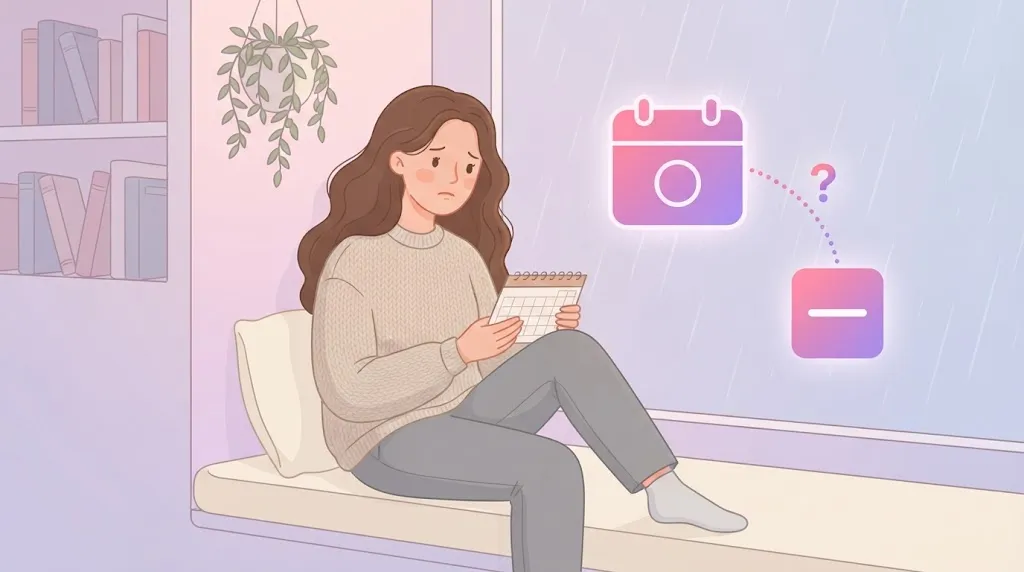 woman worried about missing signs of ovulation and irregular cycles
