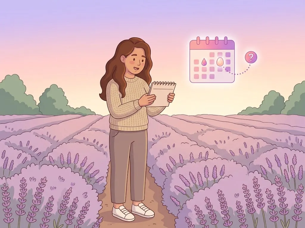 Getting pregnant right after your period illustration