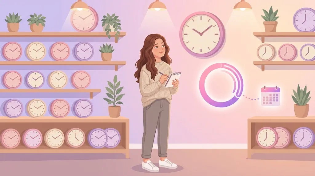how long breast pain during ovulation lasts shown in a clock shop