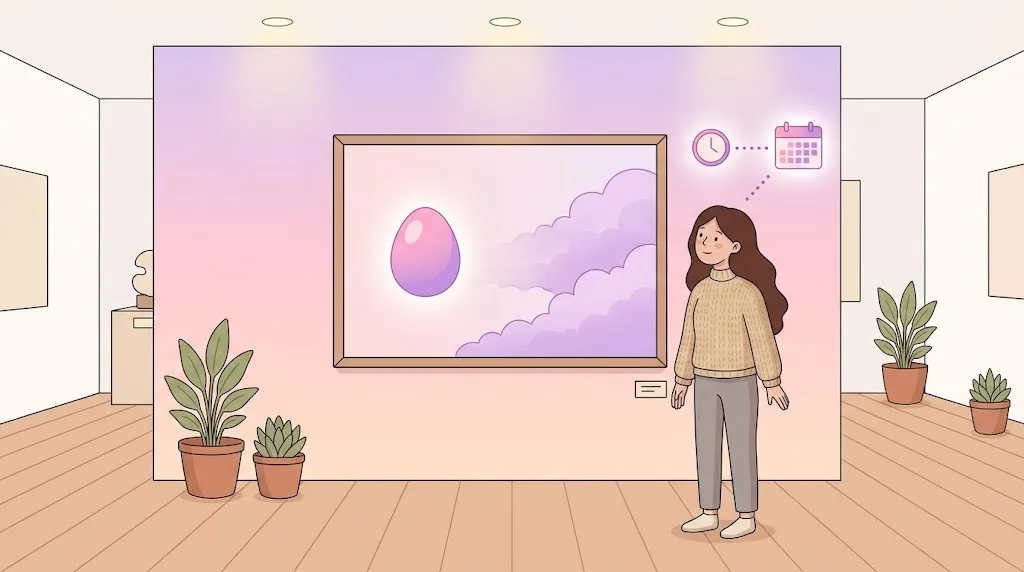 can you get pregnant after ovulation shown by a fading egg artwork