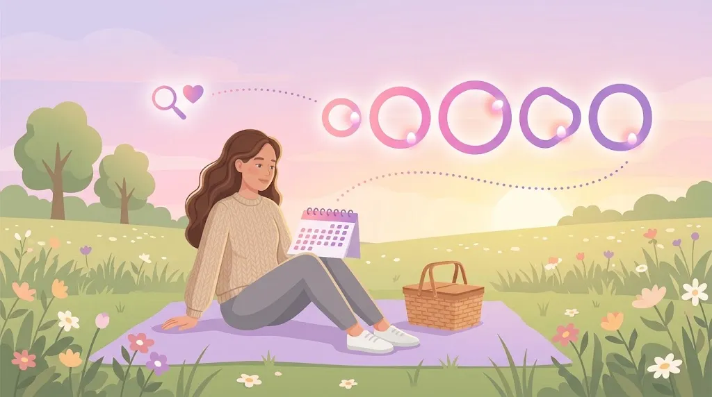how long does ovulation last with irregular periods shown by cycle rings of different sizes